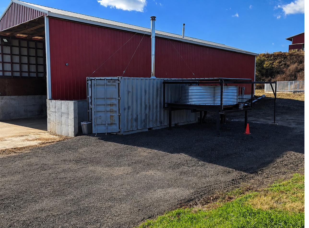 Dairy farm Biogenic Refinery deployment — containerized system for manure-to-biochar