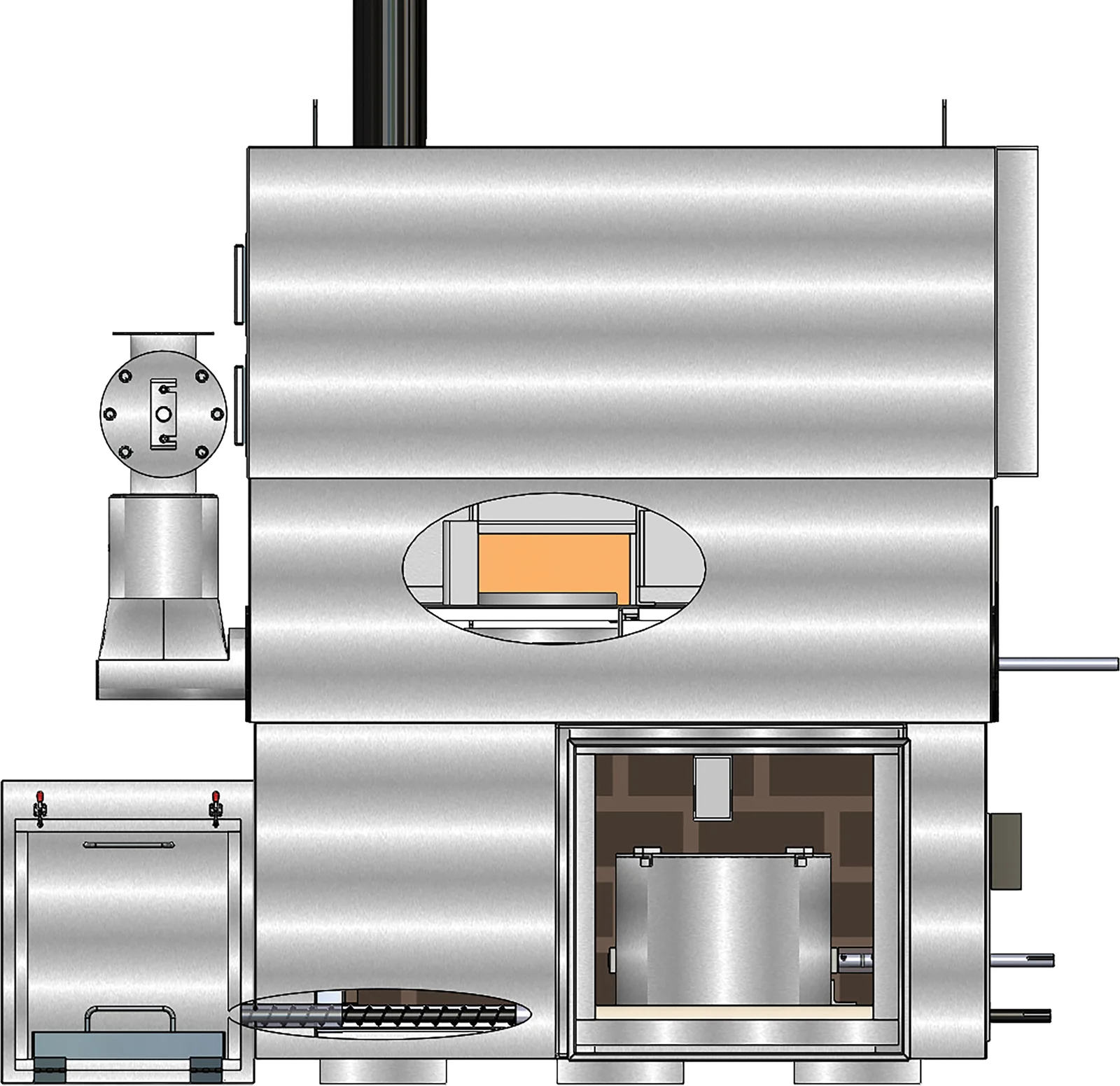 Engineering cutaway rendering of the Biogenic Refinery